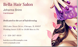 hair salon card template