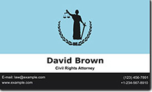 lawyer's business card
