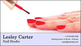 Manicure business cards